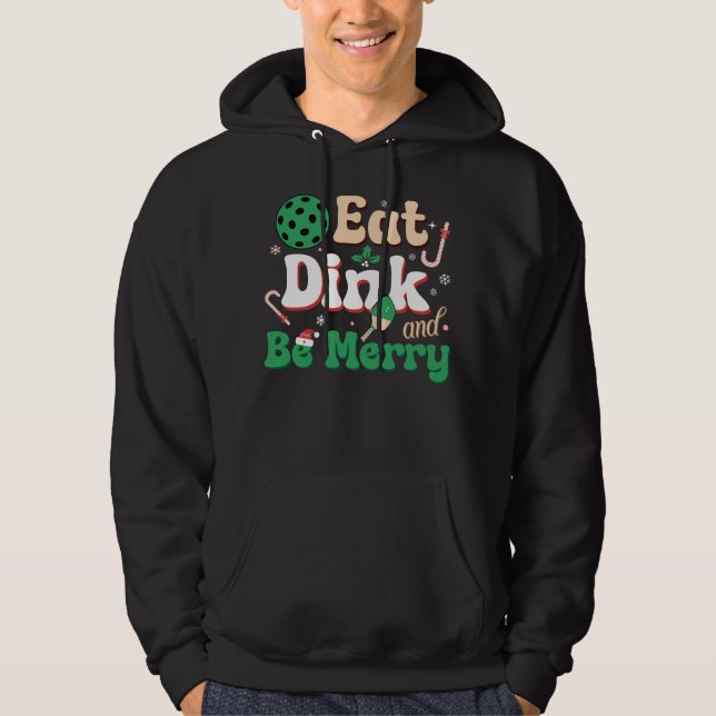 Iss Dink und sei froh Weihnachts-Pickleballer Zita Hoodie (Vorderseite)