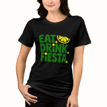 Iss Drink Fiesta Minimal Retro T-Shirt