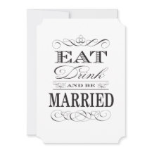 Iss Drink und sei Verheiratet Schwarz und Weiß