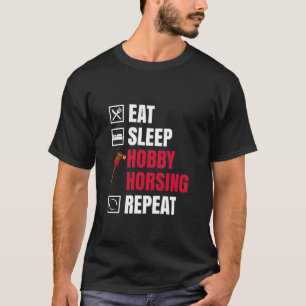 Iss Freizeitpferd Wiederholen Freizeitpferdreiten T-Shirt
