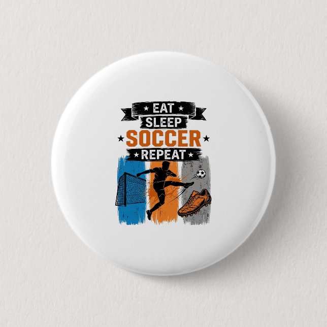 Iss Fussball Profi T-Shirt Button (Vorderseite)