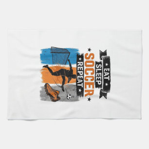 Iss Fussball Profi T-Shirt Geschirrtuch