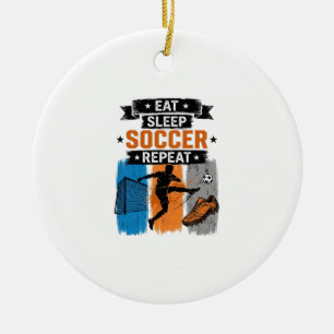 Iss Fussball Profi T-Shirt Keramik Ornament