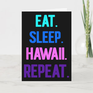 Iss Hawaai Wiederhole Aloha Vibes Tiki Luau Teil Karte