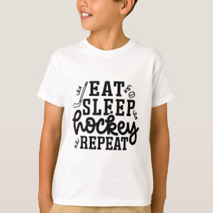 Iss Hockeis Schlafe Hockeis Wiederhole Eis Hockeis T-Shirt