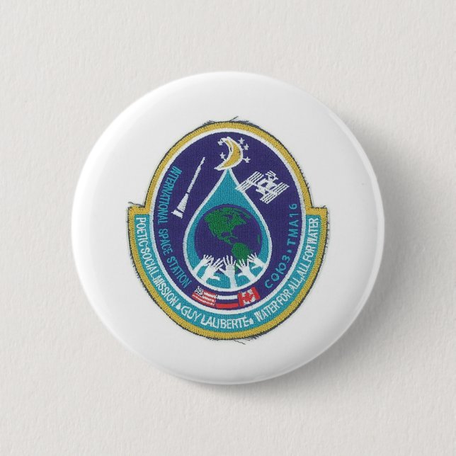ISS-INTERNATIONALE WELTRAUMSTATION BUTTON (Vorderseite)
