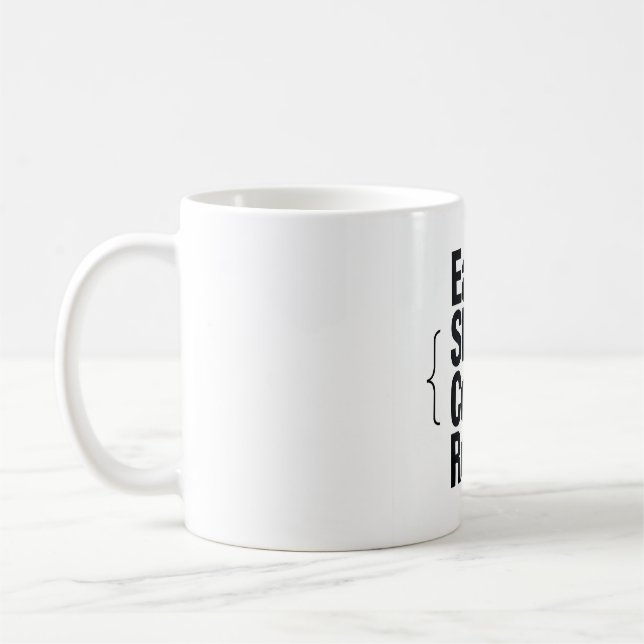 Iss Kaffe Code Wiederhole Programmierer Kaffeetass Kaffeetasse (Links)