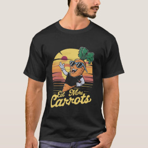 Iss mehr Karotten Gemüse Liebhaber Veggie Lustig V T-Shirt