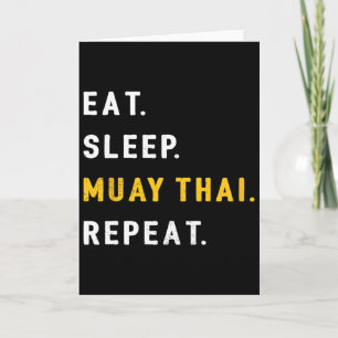Iss Muay Thai Lustig Mma Kickboxen Geschenk Shir Karte