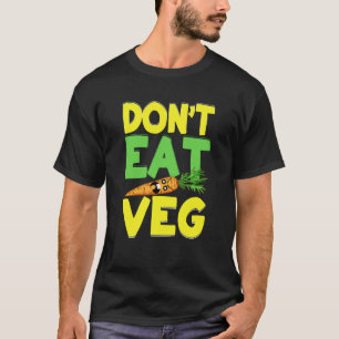 Iss nicht Veg Wütendes Karottenkostüm Veganer T-Shirt