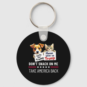 Iss nicht von mir Funny Cats Dogs Schlüsselanhänger