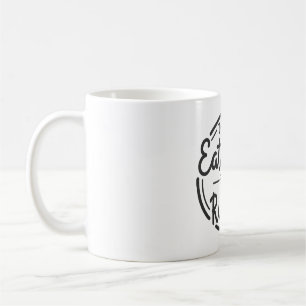 Iss nicht weniger, iss richtig Design Kaffeetasse