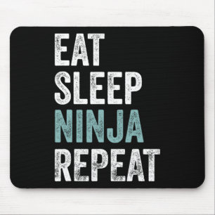 Iss Ninja Wiederholen Lustiges Karate-Outfit Ninja Mousepad