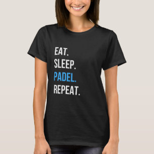 Iss Padel Wiederholen T-Shirt Padel Spieler Grafi