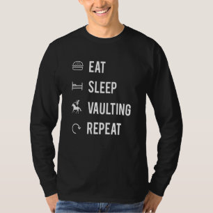 Iss Pferd Turnen Wiederholen Reitsport Voltigieren T-Shirt