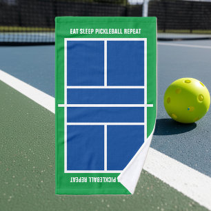 Iss Pickleball wiederhole lustig blau grün Court Handtuch