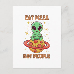 Iss Pizza nicht Leute Begleitkarte