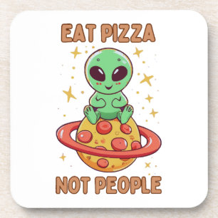 Iss Pizza nicht Leute Getränkeuntersetzer