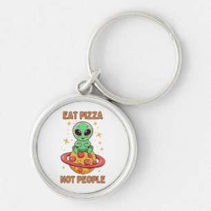 Iss Pizza nicht Menschen Schlüsselanhänger