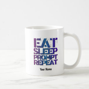 Iss, Schlaf, PROMPT, Wiederholen - ESPRT1 Kaffeetasse