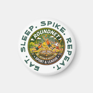 Iss. Schlaf. Schmettern. Wiederholen. Magnet