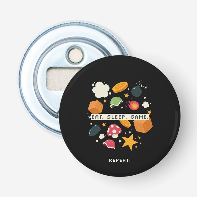 Iss. Schlaf. Spiel. Wiederholen. Flaschenöffner (Vorderseite)