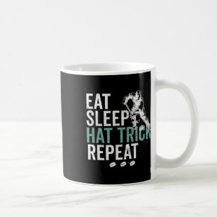 Iss Schlafe Hattrick Wiederhole Cooler Eishockeypu Kaffeetasse