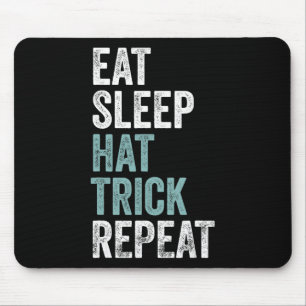 Iss Schlafe Hattrick Wiederhole Lustig Fußball Hoc Mousepad