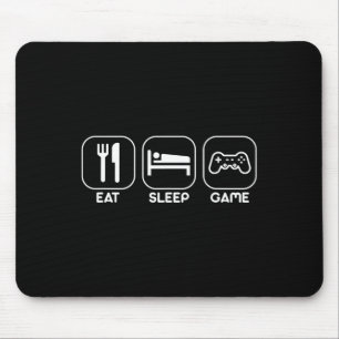 Iss Schlafe Spiel Lustiger Gamer Videospiele Gesch Mousepad