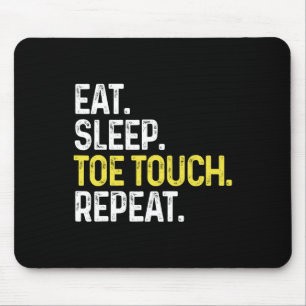 Iss Schlafe Zeh Berührung Wiederholen Lustige Chee Mousepad
