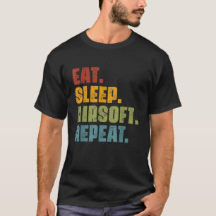 Iss Schlafen Airsoft Wiederholen Retro Vintage Air T-Shirt