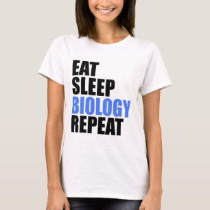 Iss Schlafen Biologie Wiederholen Biologe Professo T-Shirt