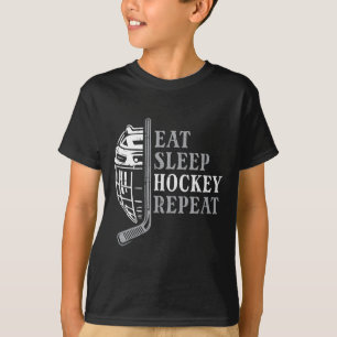 Iss Schlafen Eishockey Wiederholen Lustig Sport Sp T-Shirt