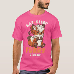 Iss Schlafen Fellige Wiederholung Ich Süße Anime F T-Shirt