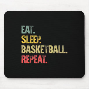 Iss Schlafen Wiederholen Geschenk Shirt Iss Schlaf Mousepad