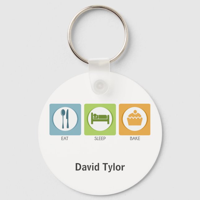 Iss Schlafkuchen! Schlüsselanhänger (Vorderseite)