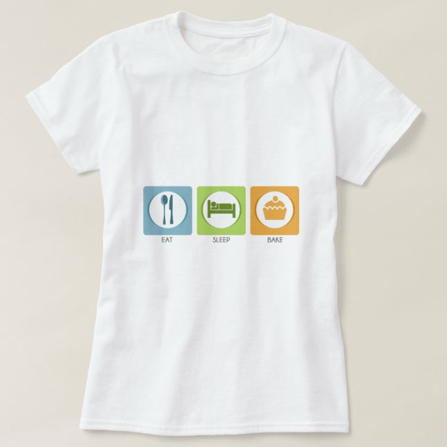 Iss Schlafkuchen! T-Shirt (Design vorne)