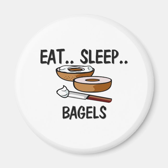 Iss Sleep BAGELS Magnet (Vorne)