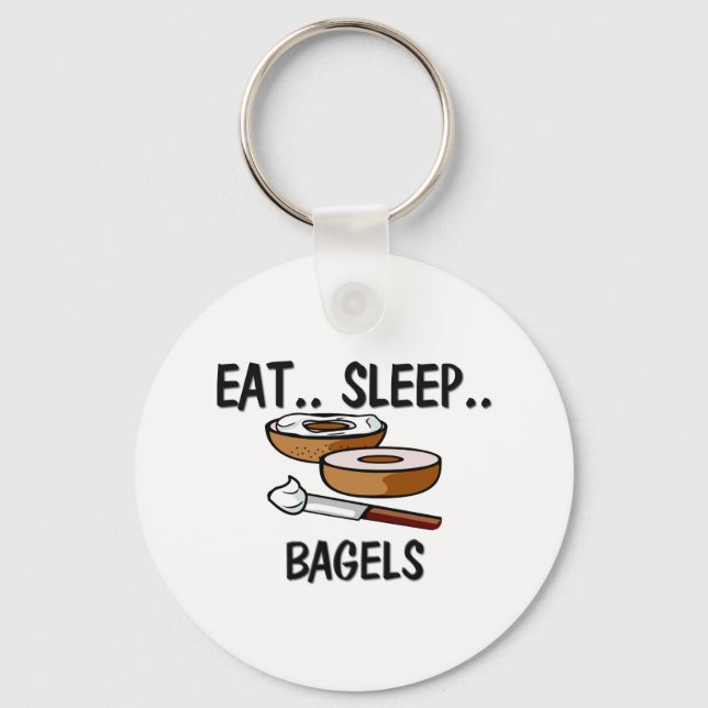 Iss Sleep BAGELS Schlüsselanhänger (Vorderseite)