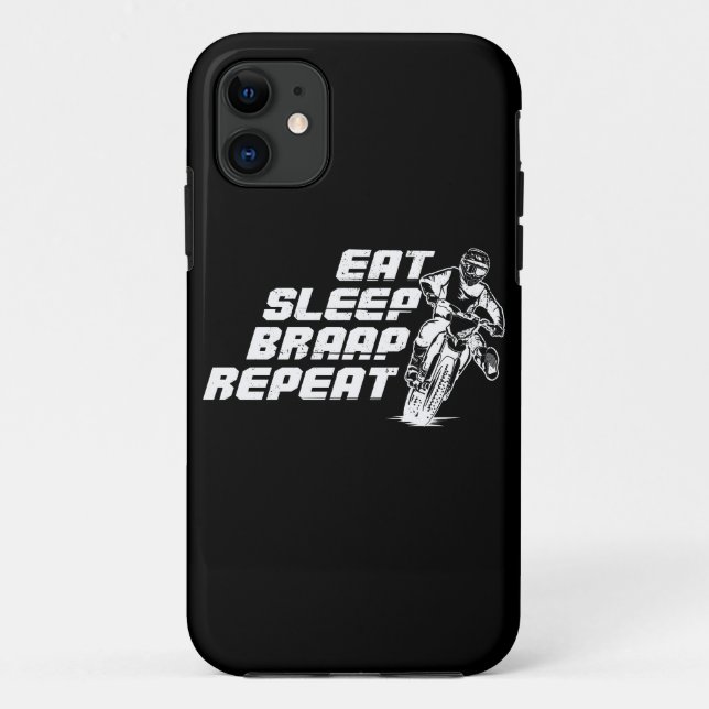 Iss Sleep Braap Wiederholung Geschenk für Motocros Case-Mate iPhone Hülle (Rückseite)