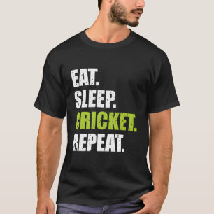 Iss Sleep Cricket Repeat Hoodie T-Shirt