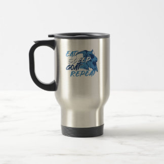 Iss Sleep Goat Repeat Goat Owner Animal Gift Reisebecher