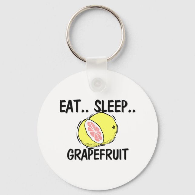 Iss Sleep GRAPEFRUIT Schlüsselanhänger (Vorderseite)