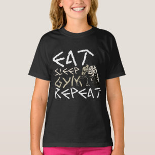 Iss Sleep Gym Wiederholung Funny Zitat T-Shirt