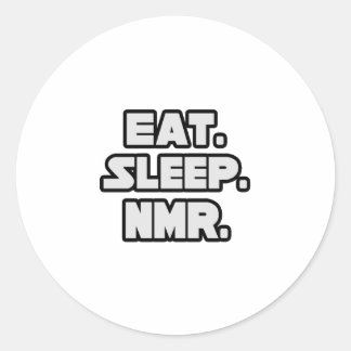 Iss Sleep NMR. Runder Aufkleber