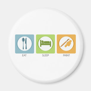 Iss Sleep Paint Magnet