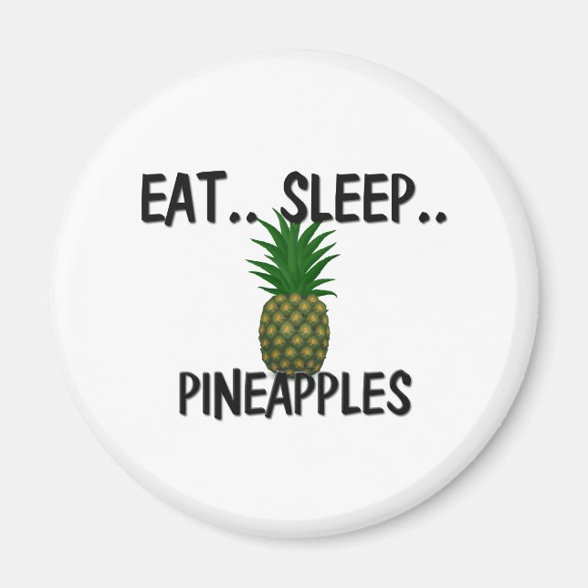 Iss Sleep PINEAPPLES Magnet (Vorne)