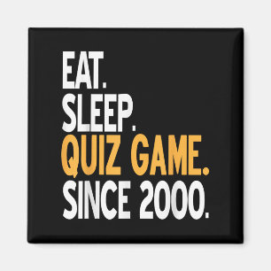 Iss Spiel Quiz Game Vintage Gamer Leben Seit 2000 Magnet