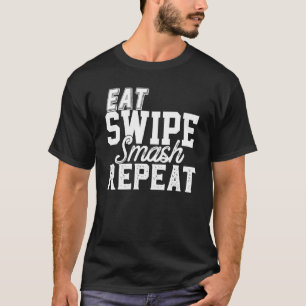 Iss Swipe Zerstöre Online Single Dating Party Ver T-Shirt