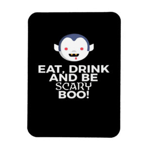 Iss Trink Gruseliger Kürbis Halloween Design Kreat Magnet